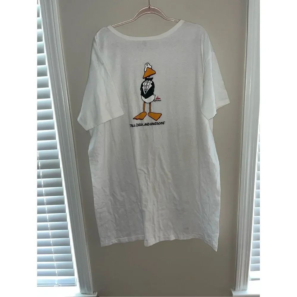 Vintage Hugger One Size Tshirt Tall Duck and Handsome XL Single Stitch